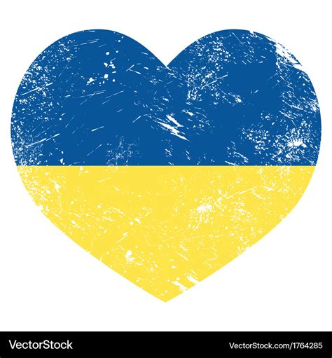 ukraine flag images heart